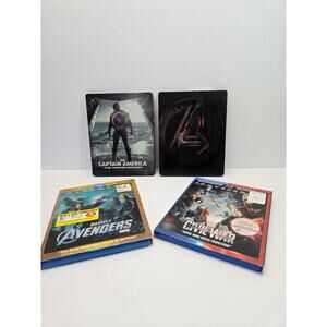 Marvel 4 Blu-Ray, 3D, & Collectors Steel Book Bundle | Avengers | Age of Ultron